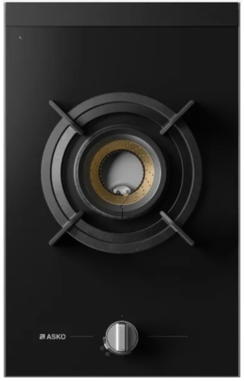 Asko Газовая WOK-панель HG8313BGB1 | ВхШхГ: 4,8х33х52,2 см | Стеклокерамика | Электроподжиг | Автоматика закипания | Уровней мощности: 9