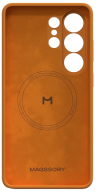 Magssory Чехол для Samsung S26 Ultra | С магнитами | Совместимый с MagSafe | Силикон | Orange 