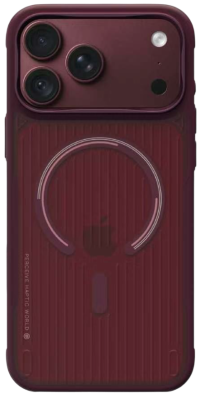 Чехол для iPhone 18 Pro | Perceive haptic world | Совместим с MagSafe | Burgundy