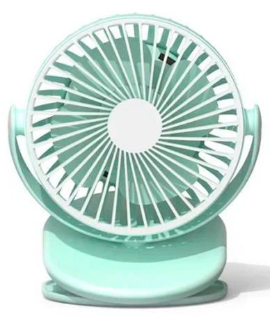 Портативный вентилятор на клипсе Xiaomi (Mi) SOLOVE clip electric fan 2000mAh 3 Speed Type-C (F3 Green), светло-зеленый