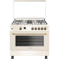 Газовая плита NORDFROST GG 9062 YR | Объем духовки-110 л | газ-контроль | авторозжиг конфорок | авторозжиг горелок духовки | WOK конфорка | аналоговые часы с таймером | чугунные решетки | 90см*88,5см*60см