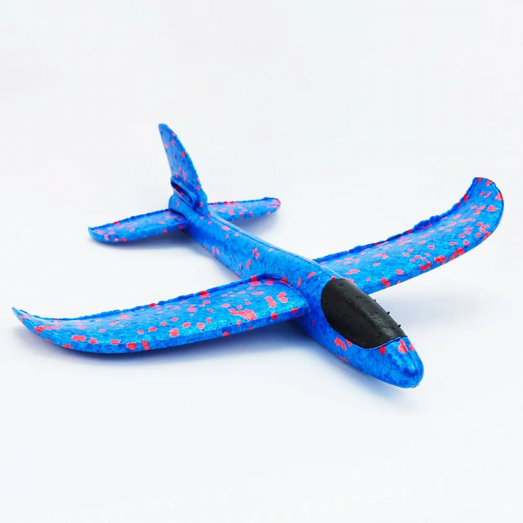 самолетик планер синий