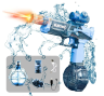 Электрический водяной пистолет с импульсными световыми эффектами Electric Water Gun