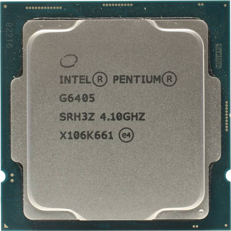 Процессор INTEL Pentium G6405 Comet Lake 4100 МГц Cores 2 4Мб Socket LGA1200 58 Вт GPU HD 610 OEM CM8070104291811SRH3Z Global