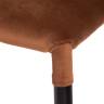 Tetchair Стул ALVOR (mod. 715) ткань/металл, 48х65х86 см, высота до сиденья 51 см, коричневый barkhat 11/черный 15461
