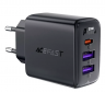 Acefast зарядное устройство A57 PD35W GaN ((2*USB-A+USB-C), цвет: черный