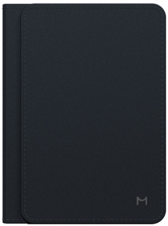 Magssory Обложка для паспорта | Встроенный трекер для поиска обложки | Дополнительно вмещает 6 карт | Металлическая ручка в комплекте | Геометка со встроенным аккумулятором | Ultima Geo Passport Cover Midnight