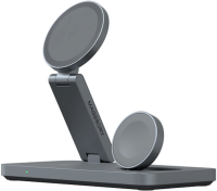 Magssory Зарядная станция 3 в 1 Yoga для Apple Qi2 | 23 Вт | Midnight WCH016m