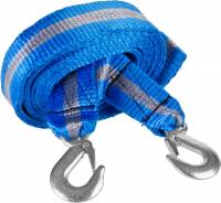 Зубр "ЭКСПЕРТ" 5м 5т Трос буксировочный 2 крюка сумка