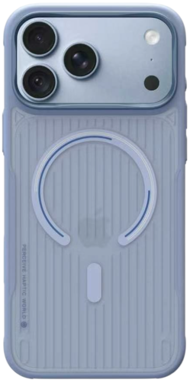 Чехол для iPhone 18 Pro | Perceive haptic world | Совместим с MagSafe | Blue