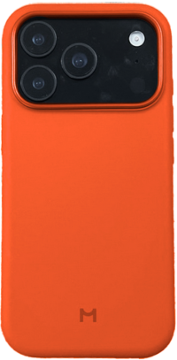 Magssory Чехол для iPhone 17 Pro, с поддержкой MagSafe, силикон, с магнитами, orange