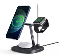 Беспроводная зарядная станция для Apple, Yesido DS12 Wireless Charger 4-in-1, 15W + Кабель USB to Type-C