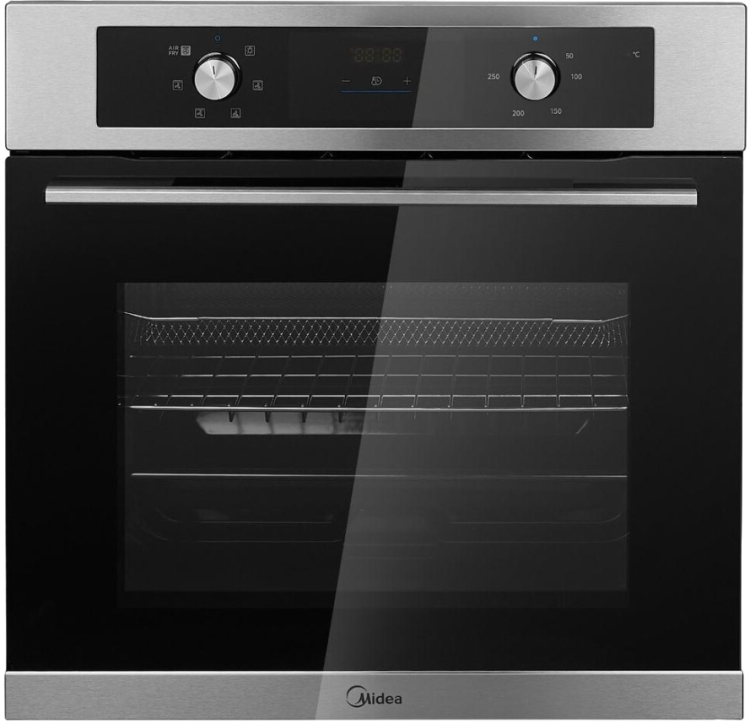 Midea Духовой шкаф MO47007GX | Объем: 60 л | ВхШхГ: 595х575х595 мм | Конвекция | 6 Режимов работы