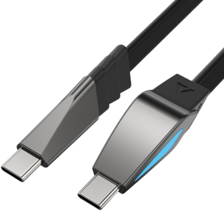 Acefast C30-03 Кабель для зарядки и передачи данных 1.6м | USB-C - USB-C | 240 Вт | Со светодиодным индикатором