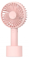 Портативный вентилятор ручной Xiaomi (Mi) SOLOVE manual fan 2000mAh 3 Speed CHARGING BASE (Зарядная подставка) (N9P Pink), розовый