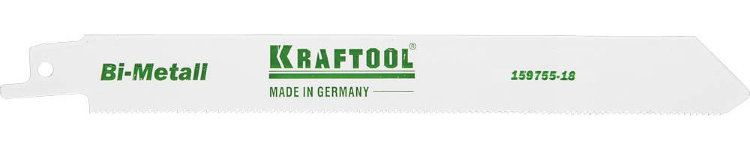 Kraftool "INDUSTRIE QUALITAT" S1122EF 159755-18 Полотно для эл/ножовки, Bi-Metall, по металлу, шаг 1,4мм, 180мм