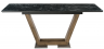 Woodville Стол на тумбе "Иматра" черный мрамор | Ширина - 80; Высота - 76; Длина в разложенном виде - 180; Длина - 140 см