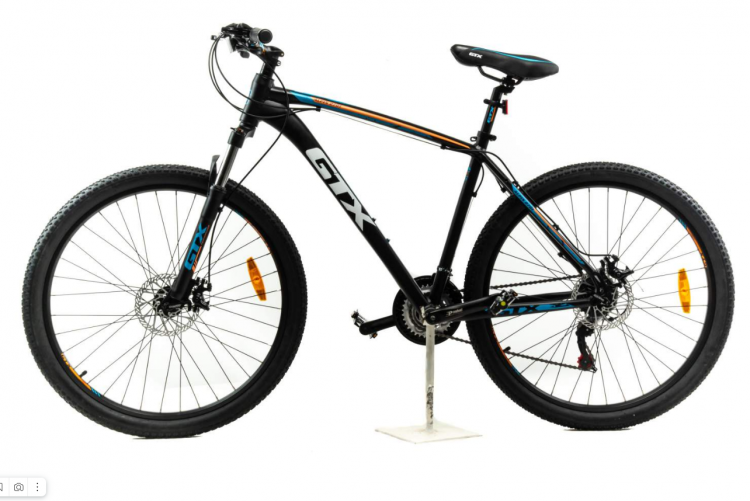 GTX горный велосипед ALPIN 2701 (000083) | Размер колеса - 27.5 | Размер рамы - 19"| Максимальный вес велосипедиста 110 кг | Рост велосипедиста 180-185 | Количество скоростей - 21 | Алюминиевая рама GTXhotrockalloy 6061 | Передний переключатель Shimano TZ