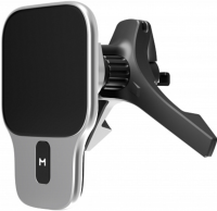 Magssory Автомобильный комплект Quick Charger: магнитный держатель 15 Вт, крепление тринога и крокодил , адаптер в прикуриватель 45 Вт, магнитный кабель Type-C - Type-C, Prime Geo для смартфонов, Silver