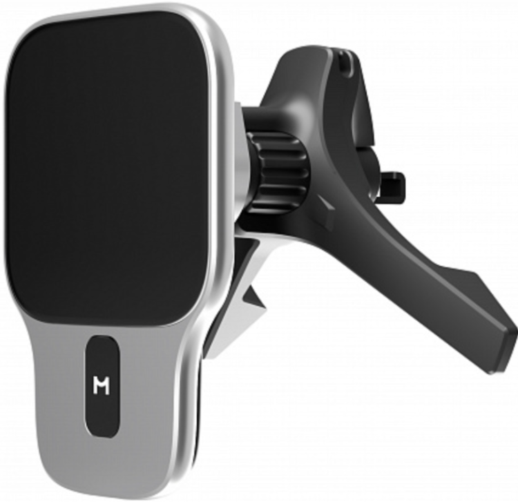 Magssory Автомобильный комплект Quick Charger: магнитный держатель 15 Вт, крепление тринога и крокодил , адаптер в прикуриватель 45 Вт, магнитный кабель Type-C - Type-C, Prime Geo для смартфонов, Silver