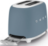 Smeg Тостер | На 2 ломтика | Корпус из нержавеющей стали | 950 Вт | 6 уровней поджаривания | Стиль 50-х г.г, синий шторм