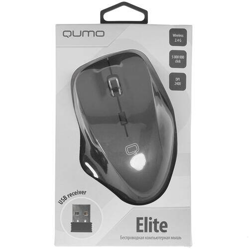 Мышь Qumo Office Elite M55, 6 кнопок, беспроводная,2.4 G, 800/1200/1800/2400 dpi