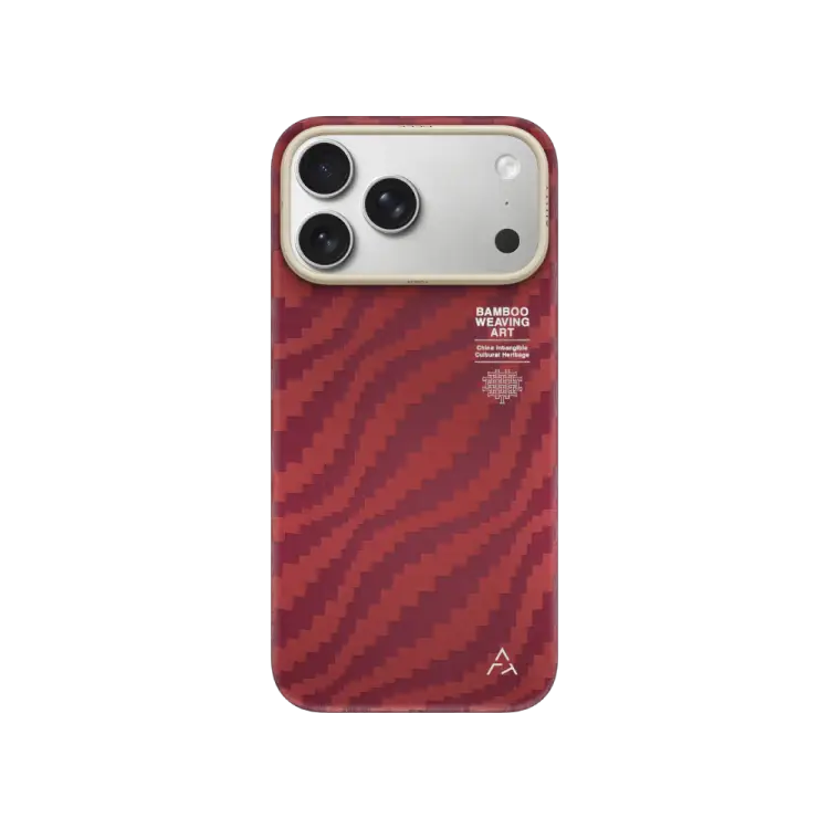 Чехол Airity Bamboo Shadow Orient iPhone 17 Pro (Claret Red)