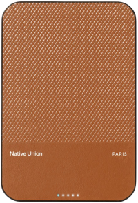 Native Union Внешний аккумулятор 10000mAh | Совместим с MagSafe | Qi2 | Classic | коричневый