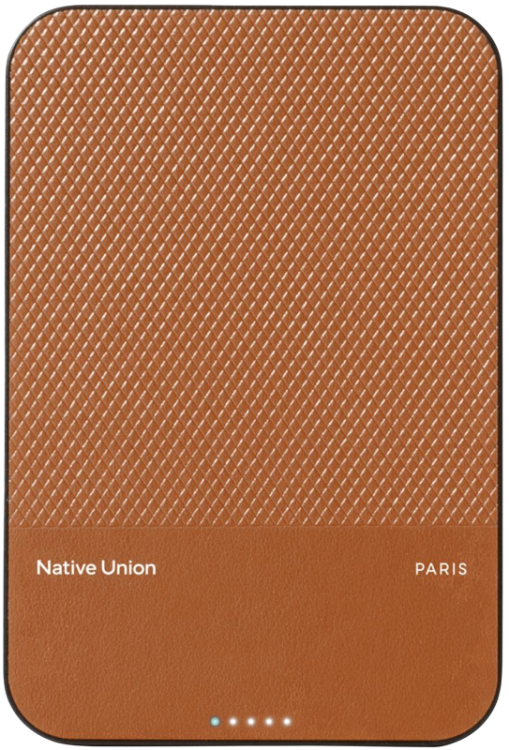 Native Union Внешний аккумулятор 10000mAh | Совместим с MagSafe | Qi2 | Classic | коричневый
