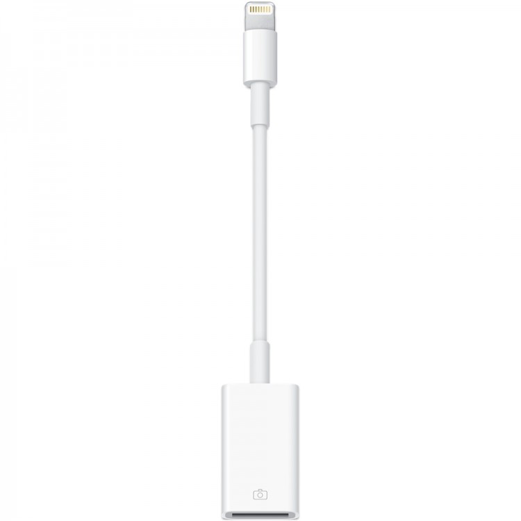 Apple Переходник стандарта  Lightning to USB Camera Adapter  пластик / Китай / 12 Месяцев / Lightning to USB Camera Adapter / 65 х 15 х 155 /  (оригинал)