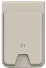 Magssory Кошелек-кардхолдер | Поддержка MagSafe | Вмещает до 6 пластиковых карт | Подставка | Технологии отслеживания | Держит заряд до 5 месяцев | Защита карт от считывания беспроводными сканерами |  Geotag Magnetic Ivory