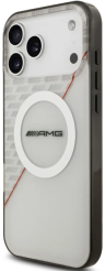 AMG Чехол для iPhone 17 Pro Max IML Double layer Rhombs Hard White/Red (MagSafe)