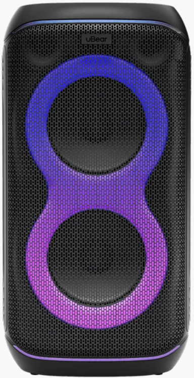 uBear Портативная аудиосистема | Функция TWS | 160Вт | Bluetooth 5.3 | Воспроизведение: с USB-флешек, карт MicroSD, AUX-кабель | Groove 