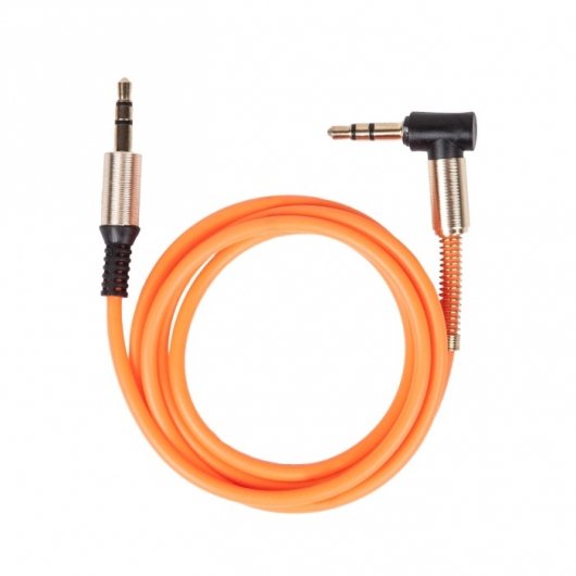 Аux аудио-кабель 3.5 мм- 3.5 мм, 1м, RITMIX RCC-247 Orange 4630032212193