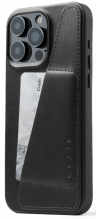 Mujjo Кожаный чехол-бумажник с Magsafe для iPhone 15 Pro Max,Черный