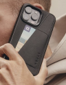 Mujjo Кожаный чехол-бумажник с Magsafe для iPhone 15 Pro Max,Черный