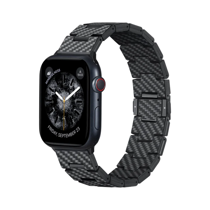 Pitaka Ремешок Modern Carbon Fiber Band для Apple Watch 44/45/46/49mm Retro | Цвет: Black