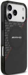 AMG Чехол для iPhone 17 Pro Max IML Double layer Rhombs Hard Black/Red  (MagSafe)