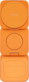 uBear Беспроводное зарядное устройство 3-в-1 | Мощность: 35 Вт  | С поддержкой MagSafe | Qi2.2 | Balance Slim, Космический оранжевый