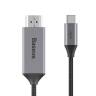 Baseus Кабель Video Type-C Male To HDMI Male Adapter Cable 1.8M Space gray