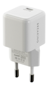 Breaking P-09, USB-C, GaN 25W, 3A, Сетевое зарядное устройство (Белый цвет)