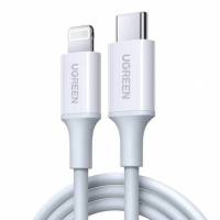 Ugreen Кабель US171 (10493) USB-C to Lightning Cable M/M Nickel Plating ABS Shell. Длина 1 м. Цвет: белый