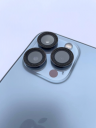 Бронь на камеру для iPhone 13 Pro Max с Черными блестками