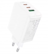 Acefast сетевое зарядное устройство A41 PD65W GaN (2C+A), цвет: белый