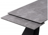 Woodville Керамический стол "Ливи" серый мрамор / черный | Ширина - 80; Высота - 78; Длина в разложенном виде - 200; Длина - 140 см