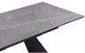 Woodville Керамический стол "Ливи" серый мрамор / черный | Ширина - 80; Высота - 78; Длина в разложенном виде - 200; Длина - 140 см
