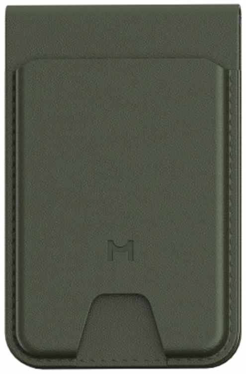 Magssory Кошелек-кардхолдер | Поддержка MagSafe | Вмещает до 6 пластиковых карт | Подставка | Технологии отслеживания | Держит заряд до 5 месяцев | Защита карт от считывания беспроводными сканерами |  Geotag Magnetic Khaki