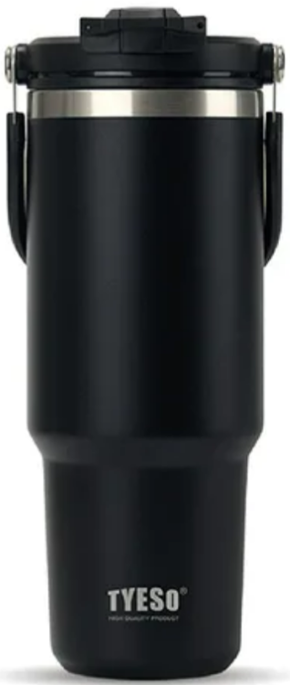 Tyeso Термокружка с трубочкой и ручкой для переноски 600ml TS-01-01022-204 