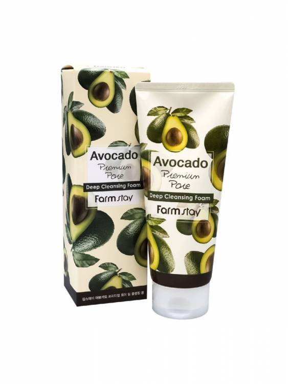 Очищающая пенка с экстрактом авокадо FarmStay Avocado Premium Pore Deep Cleansing Foam