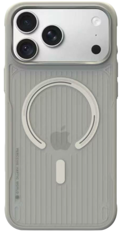 Чехол для iPhone 18 Pro Max | Perceive haptic world | Совместим с MagSafe | Gray